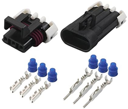 Connecteur automatique sombre Metri-Pack 10/20, 2/5/150 jeux, 3 broches, capteur de température mâle femelle, prise étanche 12129615 12110293(3p female male,20 sets)