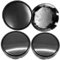 4 Stück Radnabenkappen 65mm, Universal Nabendeckel Radnabenabdeckung, Felgendeckel, Felgenkappen, Universal ABS Nabenkappen Schwarz (OD 65mm ID 56mm)
