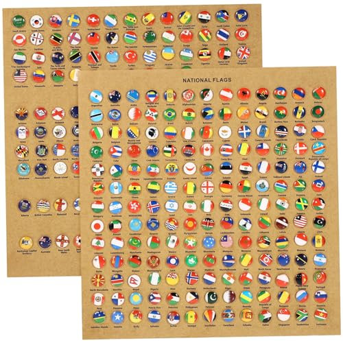 Veemoon 291stücke Flaggen Reißzwecken Dekorative National Flagge Push Pins Für Korktafeln Kartenbefestigung Büro Schule Heimdekoration