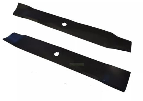 CHJYGMH Pièces d'outils de Jardin Lames 2X 54CM pour John pour Deere M149421 M149422 AM140973 AM137330 X300 X304 X320 Solide et Durable