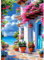 CEOVR Paysage Diamond Painting Adulte,​Peinture Diamant Adulte,5D DIY Diamond Art Kit Complet,Ville Balnéaire,30x40cm
