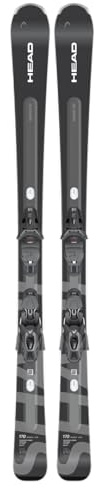Head Shape e-V10 Alpine Ski w/PR 11 Gripwalk Bindungen (Anthrazit/Grau w/PR 11, 156 cm)