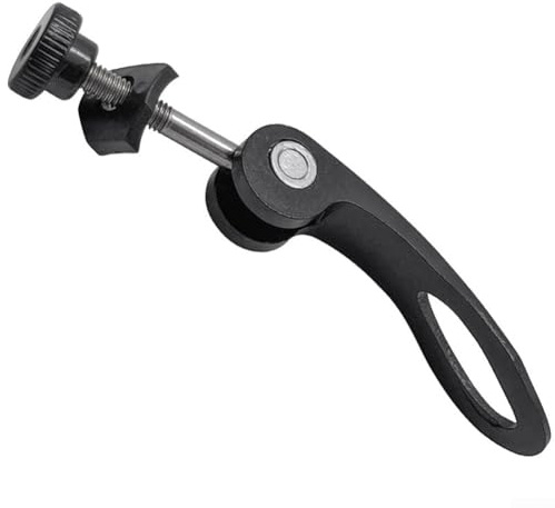 M5 Bicycle Bike Quick Release Seat Post Clamp Skewer Bolt Clip Screw 5mm Diameter, Aluminum Alloy Bicycles Seat Clamp for Cycling Mountain Road Bikes, Black(M5X45mm)