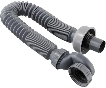 Tuyau de vidange de douche, flexible à profil bas avec joint d'eau anti-fuite réglable pour économiser de l'espace pour la maison ou le camping-car