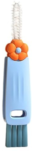 Flaroey -Becher, Multifunktionaler Becher-Mundschrubber, Drehbare Küchenreinigungsbürste, Gadgets, Becherdeckelreiniger, Langlebig, Einfach zu Verwenden, Blau