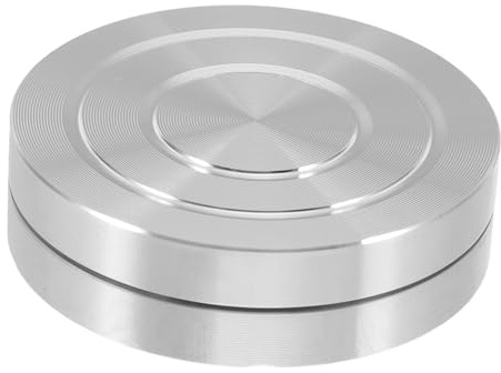 LIFKOME Piattaforma Girevole in Lega di Alluminio per Argilla Modellare Supporto Manuale Stabile per Tornio Ceramica e Scultura Disco Rotante Miniatura per Artisti Pottery