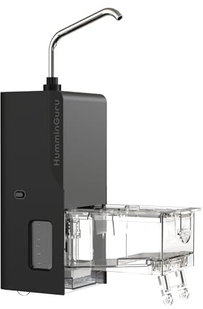 HumminGuru Automatic Water Dispenser for Ultrasonic Vinyl Record Cleaner | Built-in Water Filtration & 650ml Water Tank for HG01 & NOVA, 500+ Record Cleaning Cycles per Charge
