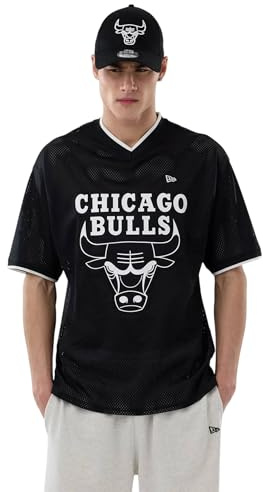 New Era Chicago Bulls NBA Mesh Oversized T-Shirt Herren