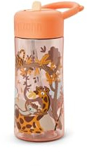 Affenzahn Trinkflasche Sonnige Savanne - Orange | Mit buntem Motiv, wiederverwendbar, spülmaschinengeeignet und 430 ml Fassungsvermögen für den täglichen Gebrauch
