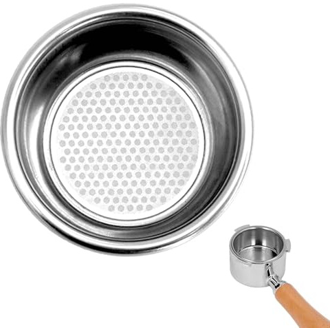 Ims Sieve 58 mm Stainless Steel Portafilter Basket, Practical Portafilter Machine Accessories, Suitable for Delonghi Dedica Portafilter Coffee Machines