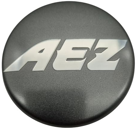 1x AEZ Nabendeckel 60 mm / 56 mm (AZD), N07 Felgendeckel Nabenkappe Radnabenkappe, Graphit Matt, Original Felgenkappe