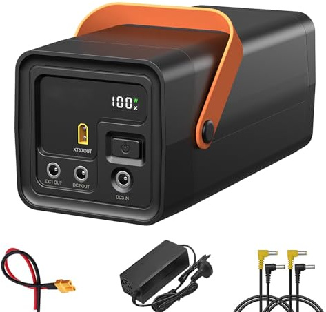 HJGHY ,24v 6ah, 12V 12Ah wiederaufladbarer LiFePO4-Akku, 24V 6Ah tragbare Powerstation, Lithium-Eisenphosphat-Akku für LED-Streifenkamera