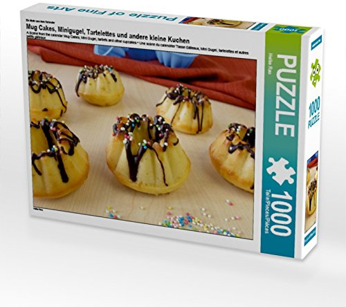 CALVENDO Puzzle EIN Motiv aus dem Kalender Mug Cakes, Minigugel, Tartelettes und andere kleine Kuchen | 1000 Teile Lege-Größe 64 x 48 cm Foto-Puzzle für glückliche Stunden