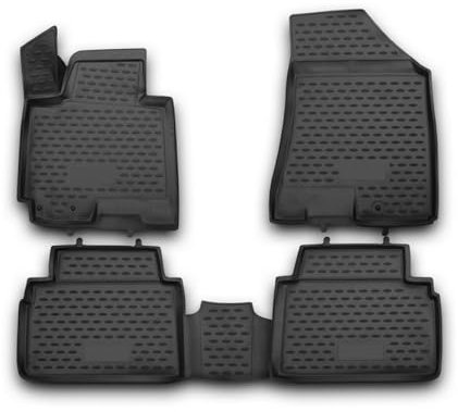 OMAC Gummimatten Fußmatten kompatibel mit Kia Sportage 2010-2015 TPE Automatten Schwarz 4X