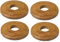 4 x WS2 Medium/Lacquered O' SO EEZY Solid Oak Pipe Surround Overall Size: 45mm to Suit 15MM Pipes - Laser Cut - EASYFIT