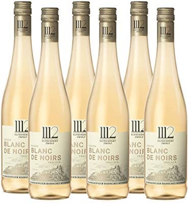 1112 Blanc de Noirs Trocken – Weißwein der Marke Elfhundertzwölf aus Baden (6 x 0,75 l)