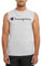 Champion Herren Classic Muscle T-Shirt, Sleeveless, Standard Fit, Script & C, Available in Regular and Big & Tall Hemd, Oxford-Grau – klassisches Schrift-Logo, XL