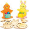 Baker Ross Kits coquetiers en bois lapins et poussins (paquet de 4)