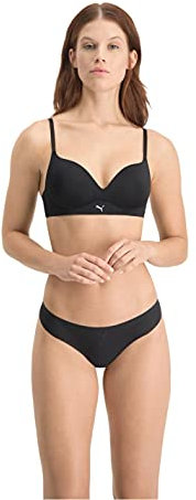 PUMA Damen Puma Women's Soft (1 Pack) Padded Bra, Schwarz, 85A EU