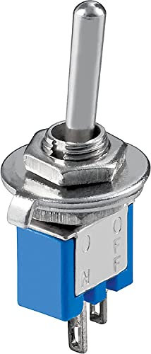 CABLEPELADO Interruttore a levetta ON-OFF SPST | 2 pin | Interruttore 2 terminali | 3 A 125 V AC | Adatto per fai da te o modellismo