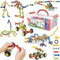 Kinder Bauen MINT-Spielzeug, 125-teiliges Baustein-Set, Erzieherische und Kreative Bausteine für Jungen und Mädchen im Alter von 3 4 5 6 7 8 9 10 Jahren, Geschenk Konstruktionsspielzeug für Kinder