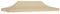 vidaXL Toit de Tente de Réception Toile de Toit de Chapiteau Remplacement de Toit de Tente Escamotable Pavillon de Jardin 6x3 m Beige 270 g/m²