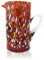MAZZEGA ART & DESIGN - 1 Caraffa Classic in Vetro Soffiata e Lavorata a Mano con Murrine di Murano, linea “I Colori di Murano” 1000 ml. Made in Italy (ROSSO, 1)