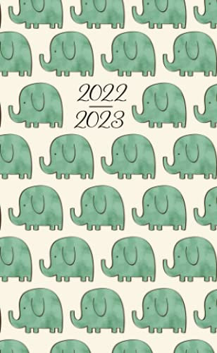 2022-2023: 2-Year Calendar for Purse Jan 2022-Dec 2023 Monthly Pocket Planner | 24 Months Agenda Schedule Organizer logbook | Appointment Notebook ... Elephants Cover (Small Calendar, Band 48)