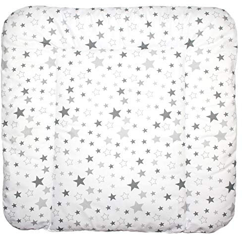 Baby Auflage Wickelauflage - Star Hell - 70x50 cm 70x70 cm 70x85 cm Wickeltischauflage (70 x 85 cm)