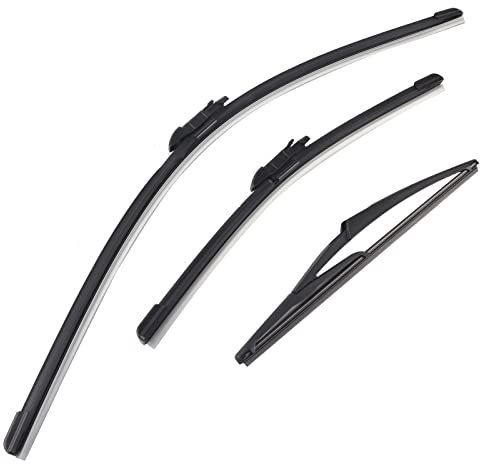 Scheibenwischer-Set, Auto-Scheibenwischerarm, Auto-Front-Heckscheiben-Wischerschneider 26/16/12 Zoll für Vaukexhaoer Corsa D 2006-2014