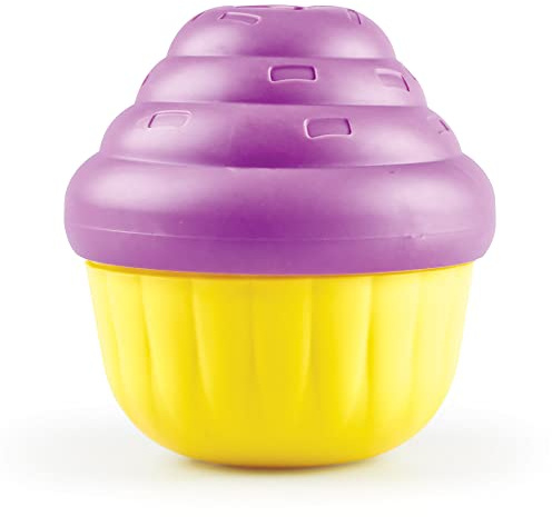 Brightkins Large Cupcake Treat Dispenser Leckerli-Puzzle für Haustiere, interaktives Hundespielzeug, Leckerli-Spender, langsame Fütterung interaktives Spiel, Hundespielzeug für mittlere Hunde, 2 Stück