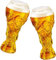 Tazza Di Birra Da Calcio - Bicchiere Da Birra Coppa del Mondo 2022, Coppe del Trofeo del Campionato di Coppa del Mondo, Birra in Vetro Cristallo, Forniture Bar per Guardare Calcio