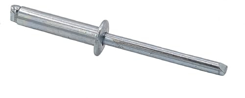 Offene Blindniete mit Sollbruchdorn Flachkopf Alu/Stahl verzinkt 6 x 35-100 Stück