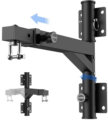 BaiYuan Herren Adjustable Punching Bag Hanger Boxsackaufhänger, Länge: 44-66 cm, verstellbare und Faltbare Seite