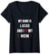 Damen Lucas Ich liebe meine Mutter Süßer persönlicher Muttertag T-Shirt mit V-Ausschnitt