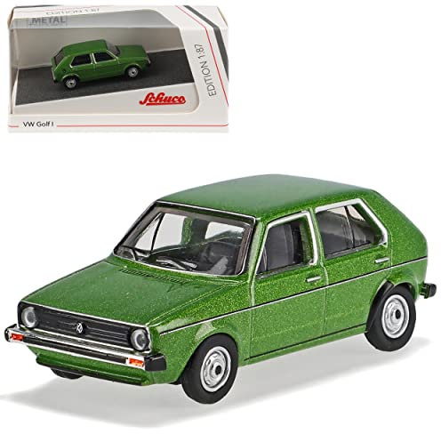 Volkwagen Golf I 1 5 Türer Grün Metallic 1974-1983 H0 1/87 Schuco Modell Auto