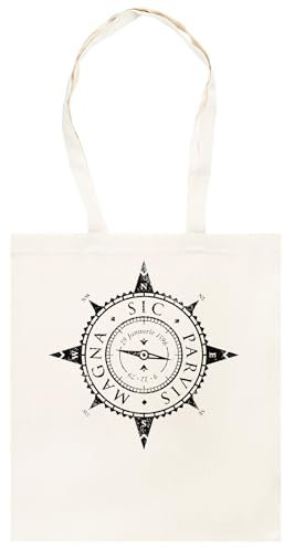 Udaytee Sic Parvis Magna Beigefarbene Unisex-Einkaufstasche Aus Baumwolle