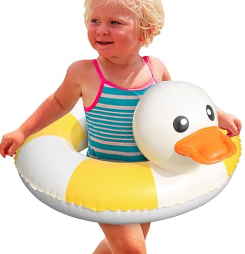 Wpsagek Bouées de Bain en Forme de Canard, bouées de Piscine pour,Bouée de Bain Gonflable à la Taille pour - Anneaux de Bain en Forme de Canard, Fournitures de fête sur la Plage, Jouets de Piscine,