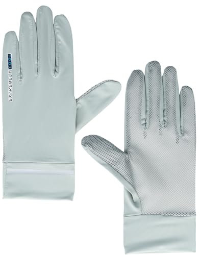 Gants anti uv, Soie glacée respirante D'été Gants de conduite protection solaire femme, Doigt complet Mince Gants de protection solaire pour Vélo en plein air Conduite automobile Pêche et golf