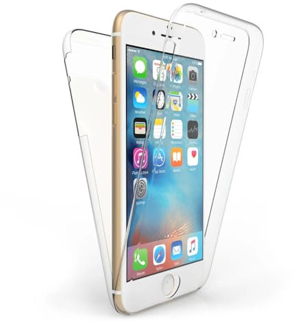 For iPhone SE 2022/ iPhone SE 2020 / iPhone 8 / iPhone 7 Case Front And Back Case iPhone 360 Protection Case, Transparent Full Body Protection Clear Gel Cover
