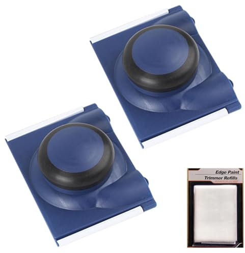QOTSTEOS Paint Edger Paint Pad, Paint Edger Tool for Cutting in Auxiliary Cutting in Tools for Painting, Multifunctional Paint Edger Tool Nylon Bristles Edges Home Painting Brush Tools
