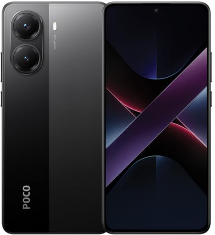 POCO X7 Pro Black 12GB RAM 512GB 5G Mobile | Mediatek Dimensity 8400-Ultra | Pantalla curva AMOLED de 1.5K 120Hz | Cámara principal de 50MP con OIS | IP68 | Batería de 5110 mAh con hipercarga de 90 W