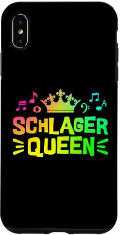 Schlager Queen Schlageroutfit Partnerlook Schlagerparty Hülle für iPhone XS Max