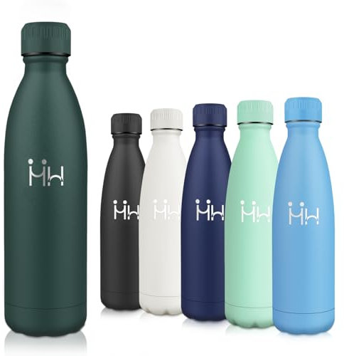 Motswedi Gourde Isotherme, 1000ml sans BPA, Bouteille Isotherme, 24h Froid & 12h Chaud, Gourde Inox, Anti Fuite, Gourde Isotherme Enfant, Gourde pour Enfant & Adulte, Sport, Gym, École, Vert Armée