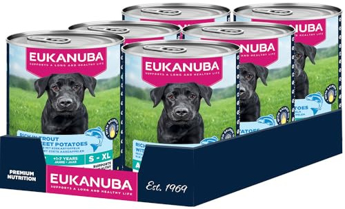 Eukanuba Adult Grain Free Wet Dog Food Trout & Sweet Potato 6 x 400g