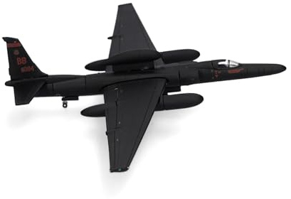 Herpa Model Airplane USAF Lockheed U-2S Dragon Lady Senior Span – 99th Reconnaissance Sqn, miniature scale 1:200, collectible, airplane model without stand, metal