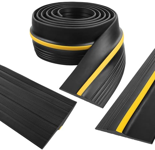 Garage Door Seal Universal Garage Door Seal Strip Garage Door Threshold Seal Anti-Slip Garage Door Seal Bottom Blocks Dust Rain & Protects Goods for Home Basements & Industrial Hubs(3m×80mm×14mm)
