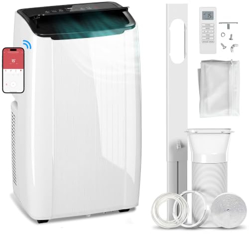 HOMCOM Portable Air Conditioner 14000 BTU 5-in-1 with WiFi & Voice Control