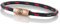 Maritimes Seemannsgarn Segeltau Armband Usedom schwarz-rot 4mm, Kapitän (rosé), L - Gelenkumfang von 16,5 cm bis 18 cm