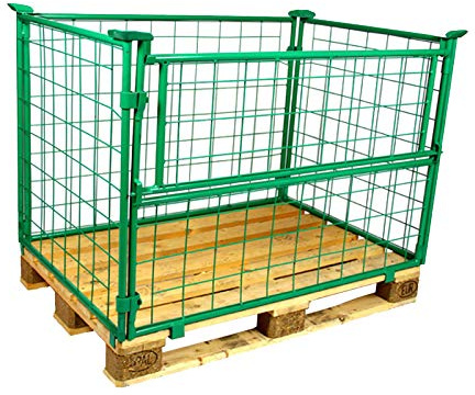 5er Pack Gitteraufsatzrahmen Nutzhöhe 1200 mm grün